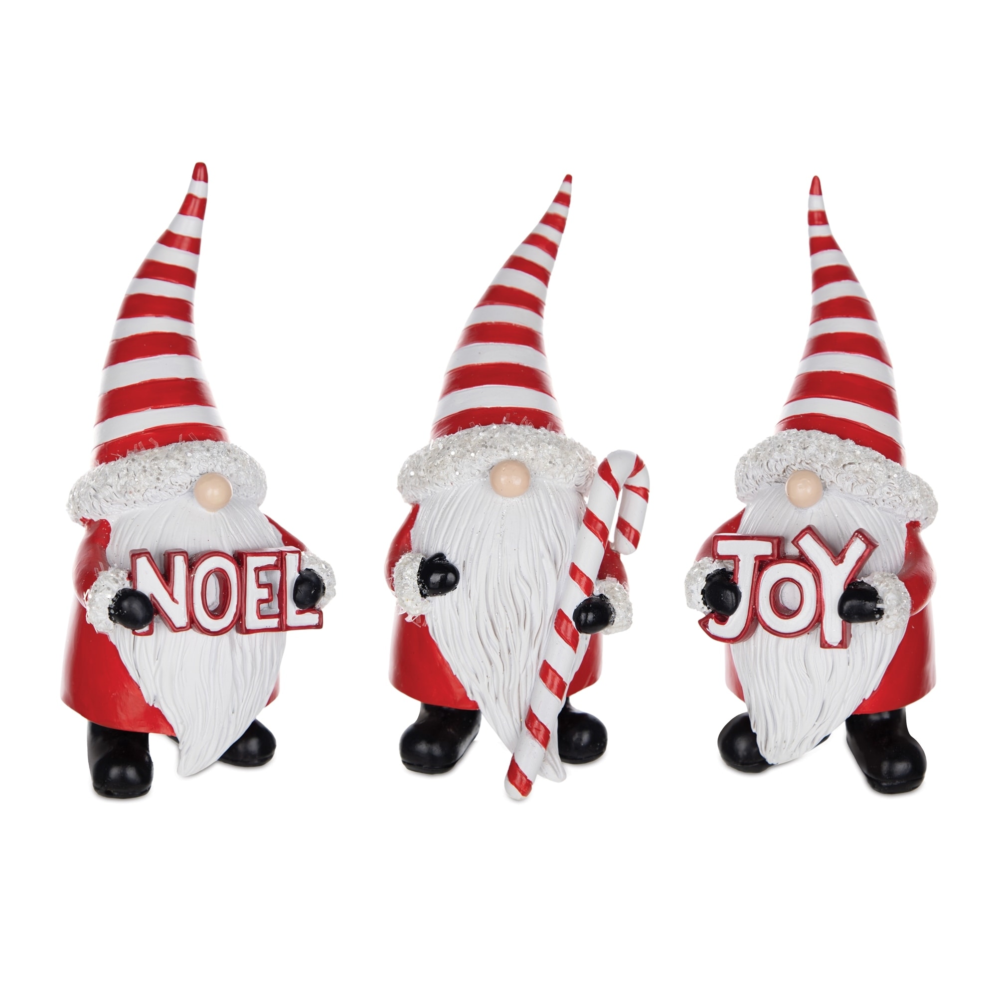 Santa Gnome Figurine (Set of 3) - 3.5