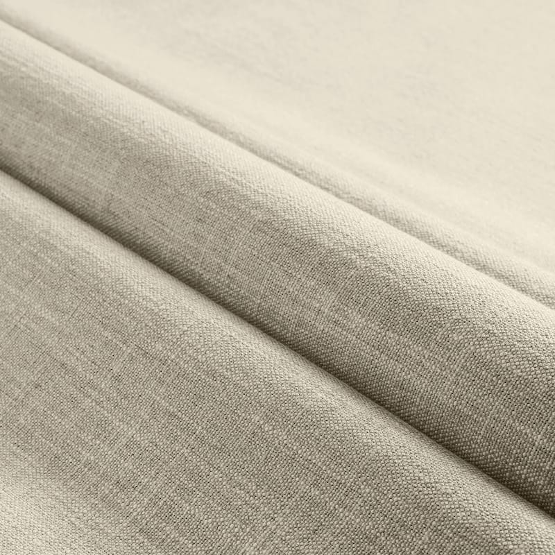 Exclusive Fabrics Basic Faux Linen Curtain Pair - 2 Panels - Light Filtering Window Curtains