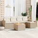 Option Beige 6 Piece Set With table