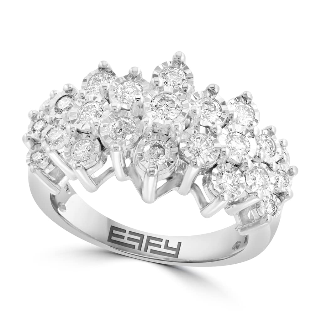 Effy 925 Silver Lab Diamond Ring