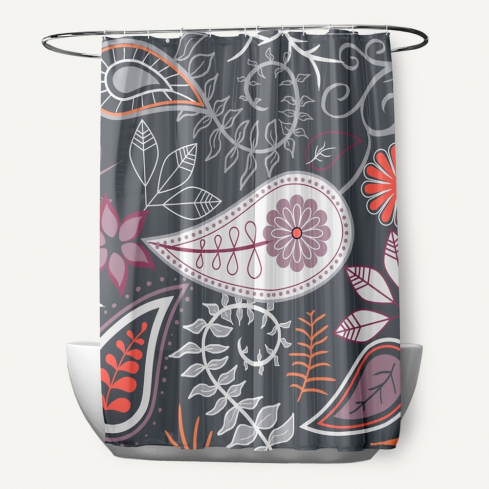 Grey Paisley Shower Curtains - Bed Bath & Beyond