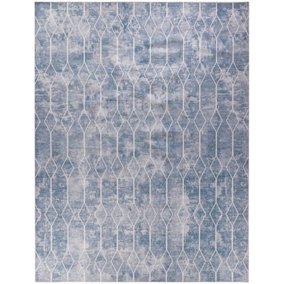 Payi Power Loomed Geometric Area Rug By HomeRoots - 9' x 12'