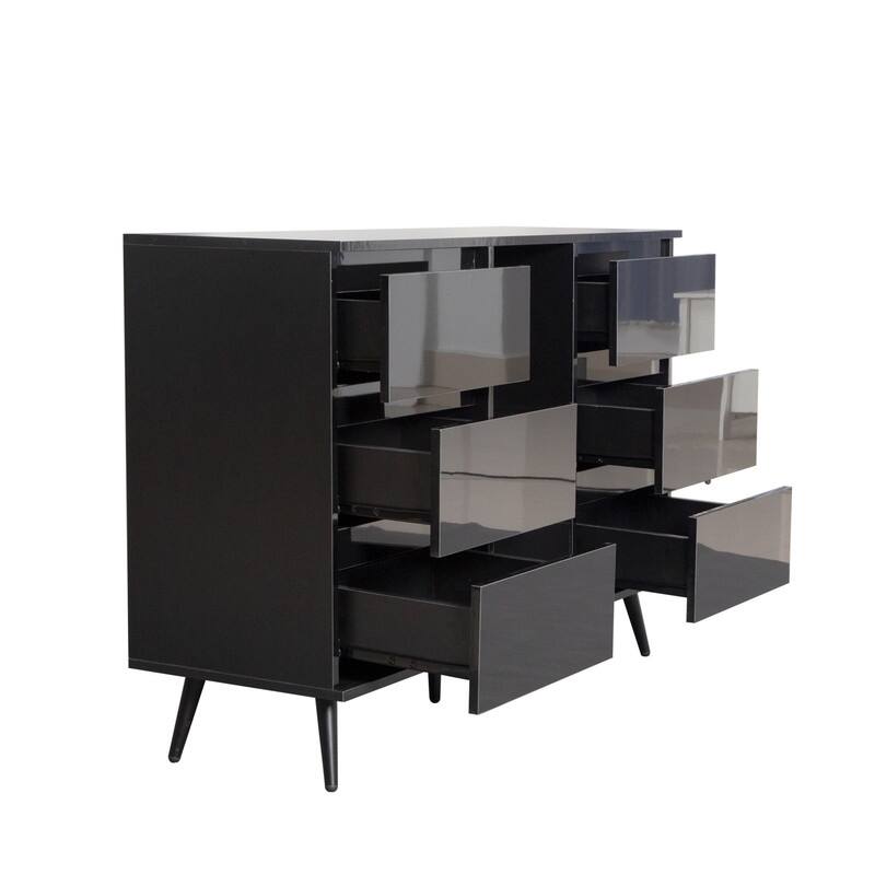 Sideboard Buffet Storage Cabinet with Led Light for Living Room