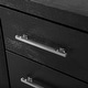 preview thumbnail 12 of 14, Furniture of America Alaric Modern Black Solid Wood Nightstand with 2 Drawers and USB Ports