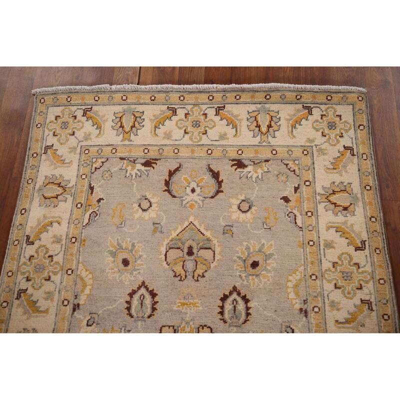 Oushak Oriental Accent Rug Handmade Wool Carpet - 3'4" x 5'1"