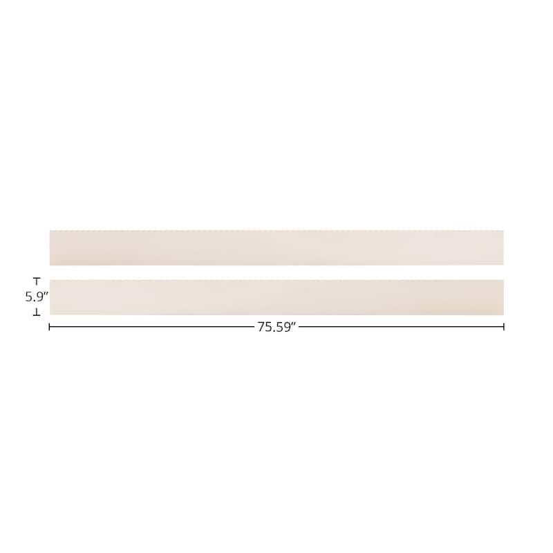 Westfield 76" Wide Traditional Full Size Bed Rails, Brushed White Finish