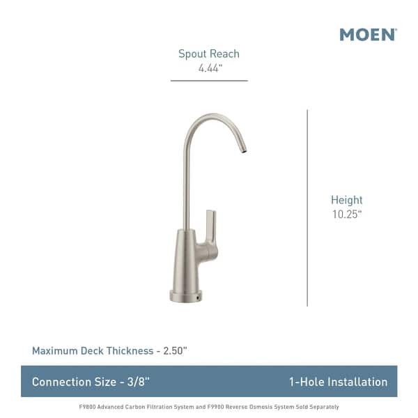 dimension image slide 0 of 2, Moen F7620 SIP Traditional Cold Water Dispenser