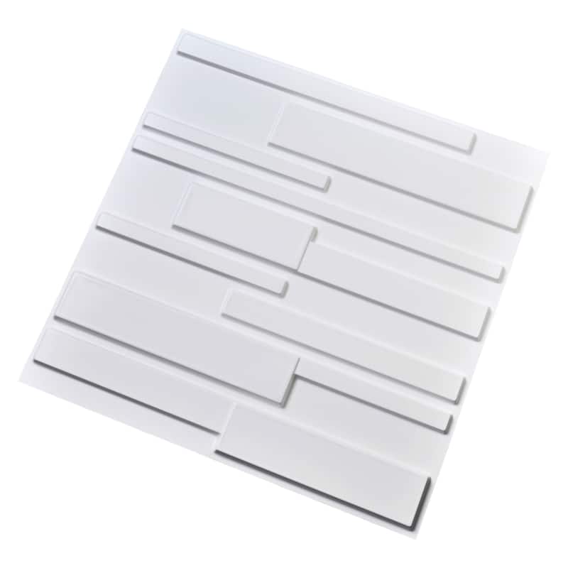 Art3d 3D Wall Panels PVC Crossed lines Design (32 Sq.Ft)