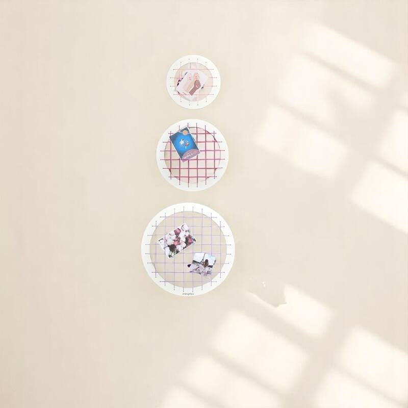 Talok Memory Board Wall Decor 3 Pieces - Pink