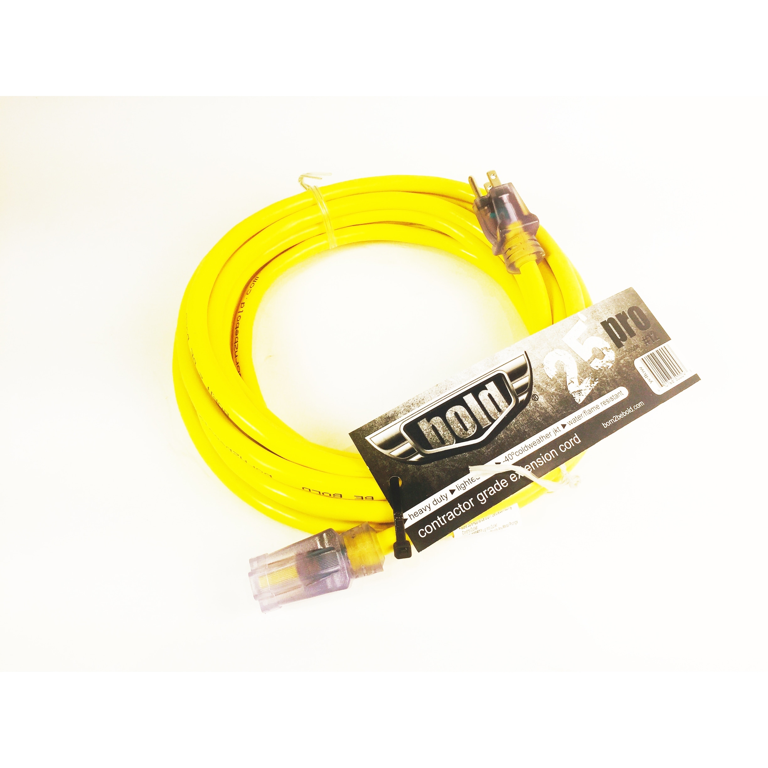 15A-125V 12//3 25/' HD EXTENSION CORD LIGHTED END FREE SHIP