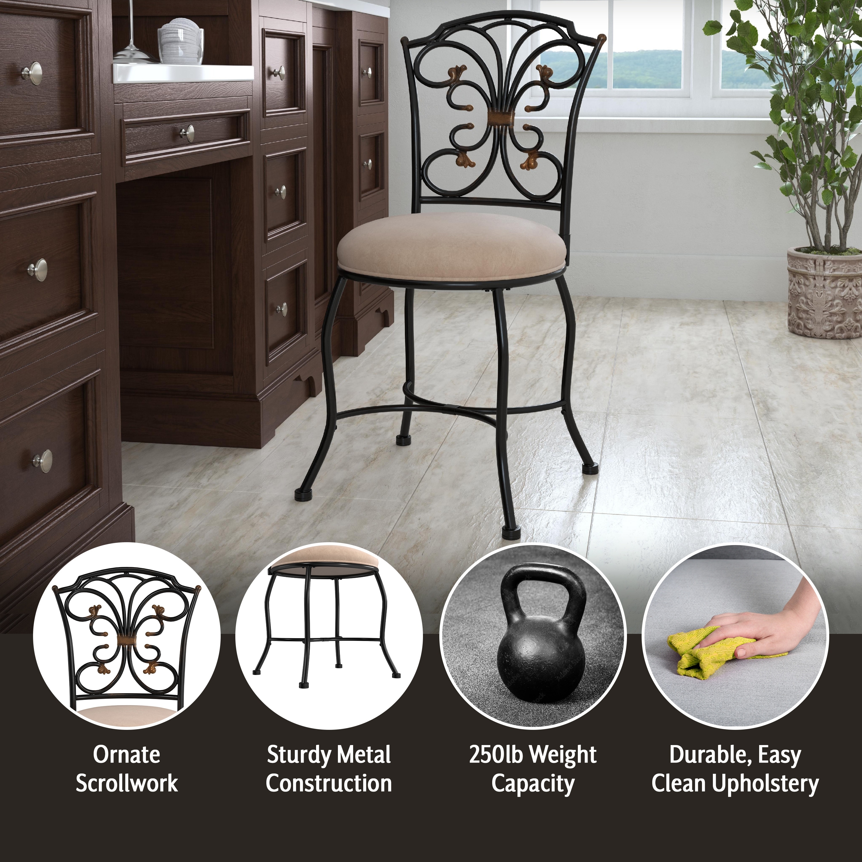 Sparta vanity stool hotsell