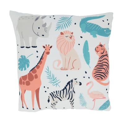 Safari Animal Design Throw Pillow