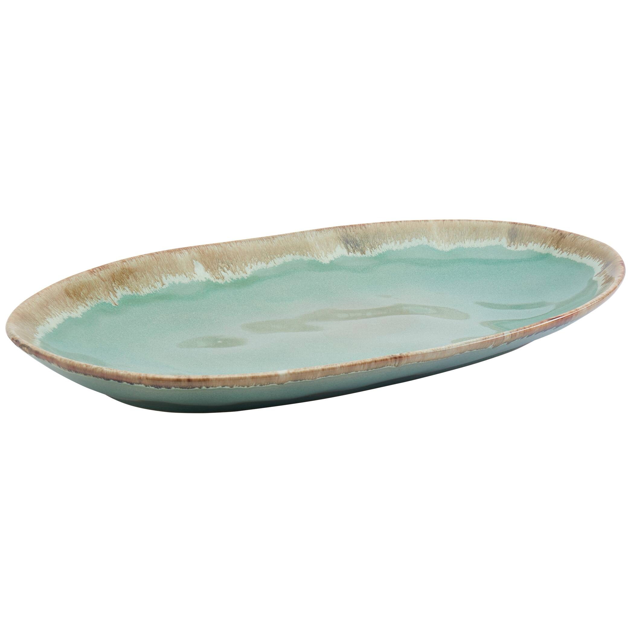 Tabletops Gallery Assorted Tuscon Serving Platters Set of 3 Bed