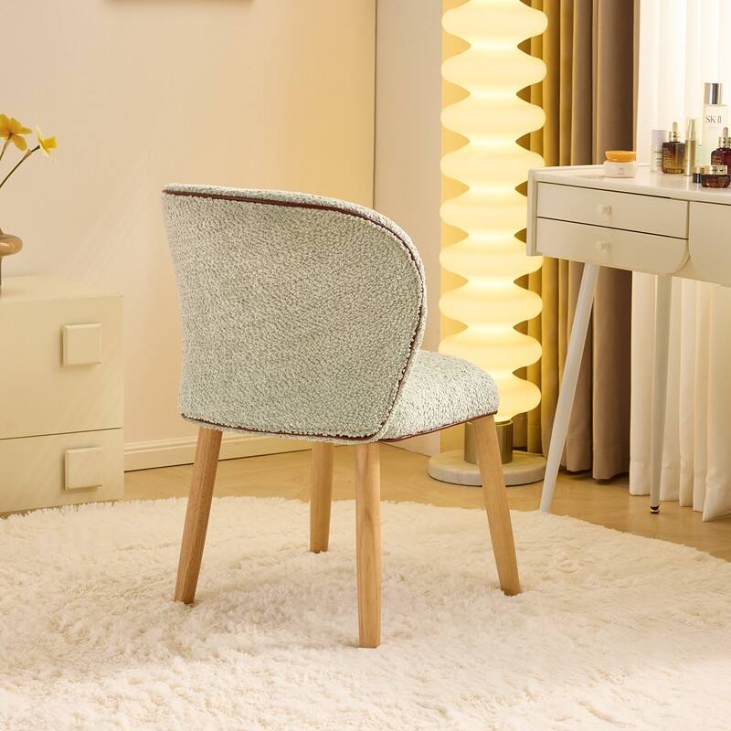 Modern Curved Back Accent Chair