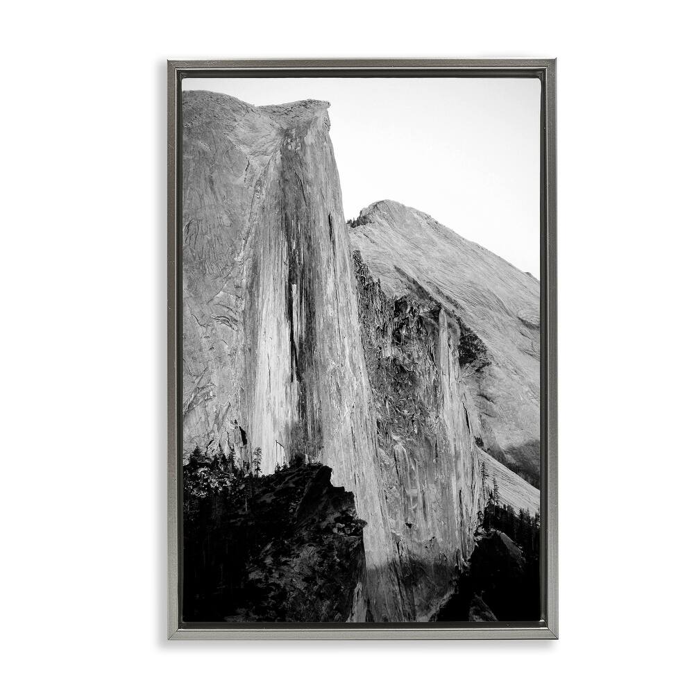 Stupell Towering Yosemite Cliff Framed Floater Canvas Wall Art Design By Gemma Bardot
