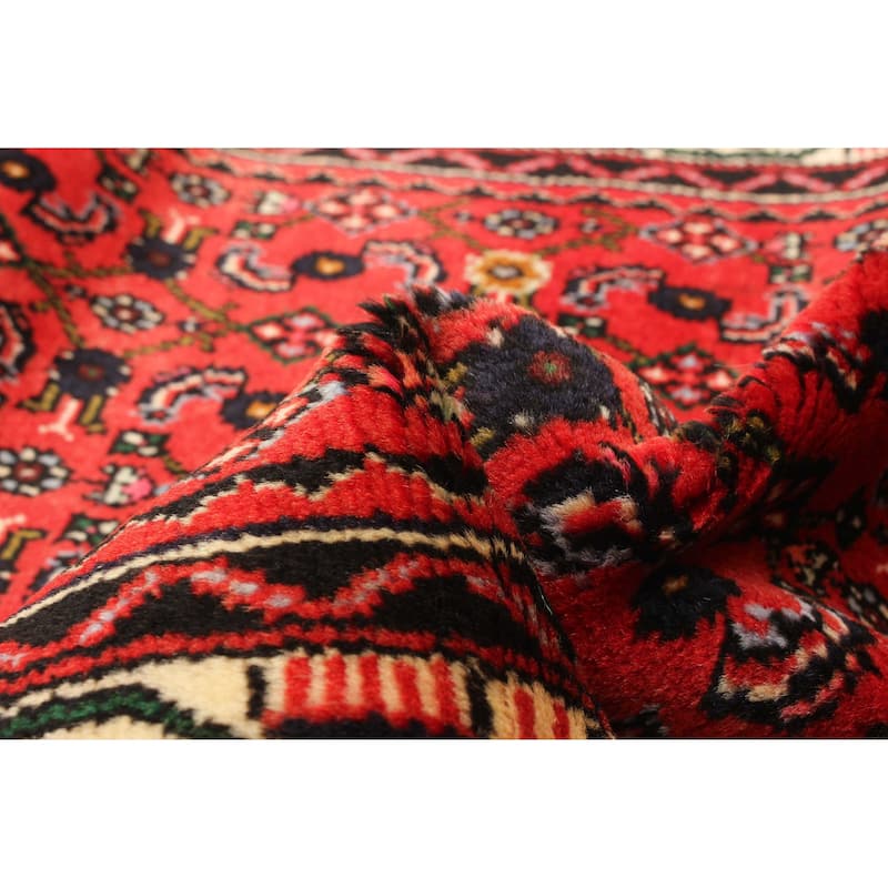 ECARPETGALLERY Hand-knotted Andelz Red Wool Rug - 2' 6" x 9' 5"