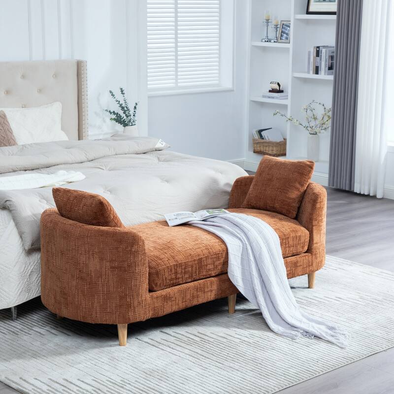 83.1" W Modern Upholstered Lounge Chair,Oversized Sofa Chair with Pillow and Armrests