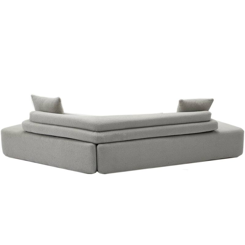 128"Minimalist Cloud Sectional Couch