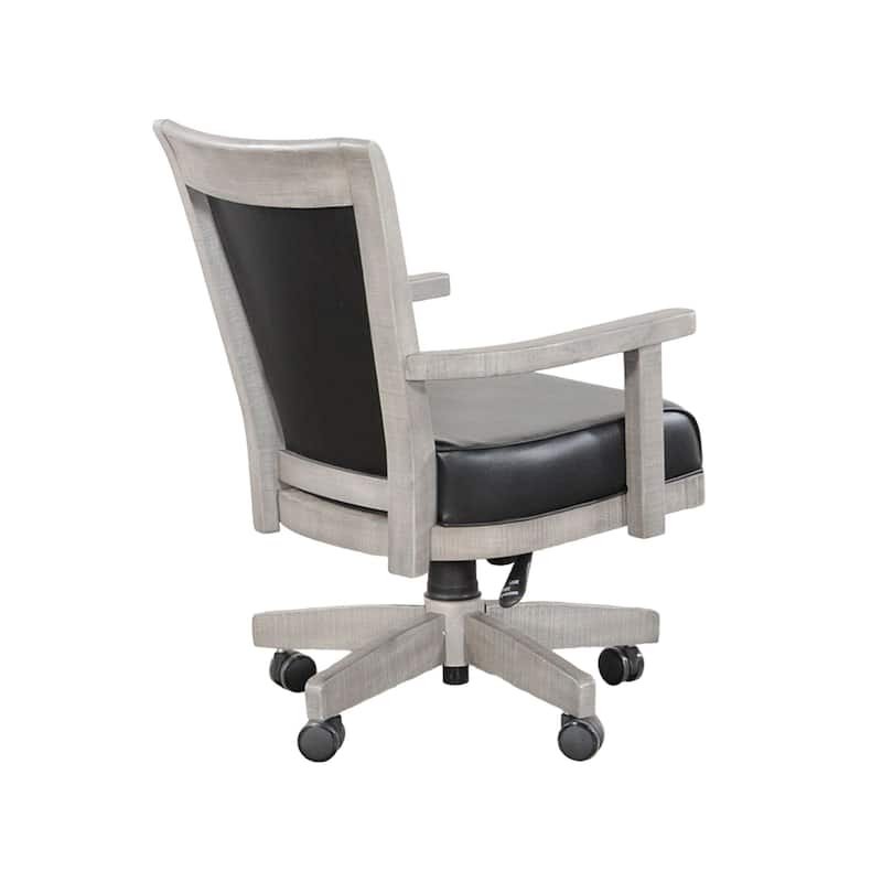 Zeka Game Chair with Wheels, Tilt, Swivel and Gas Lift, Gray Mahogany