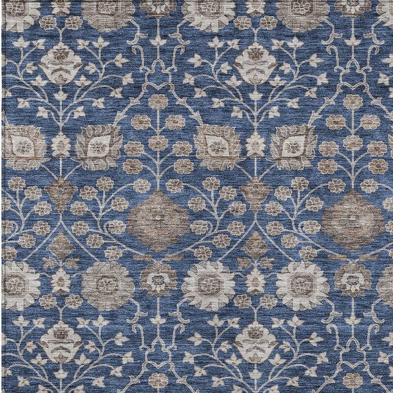 HomeRoots Floral Transitional Rectangle Outdoor Rug