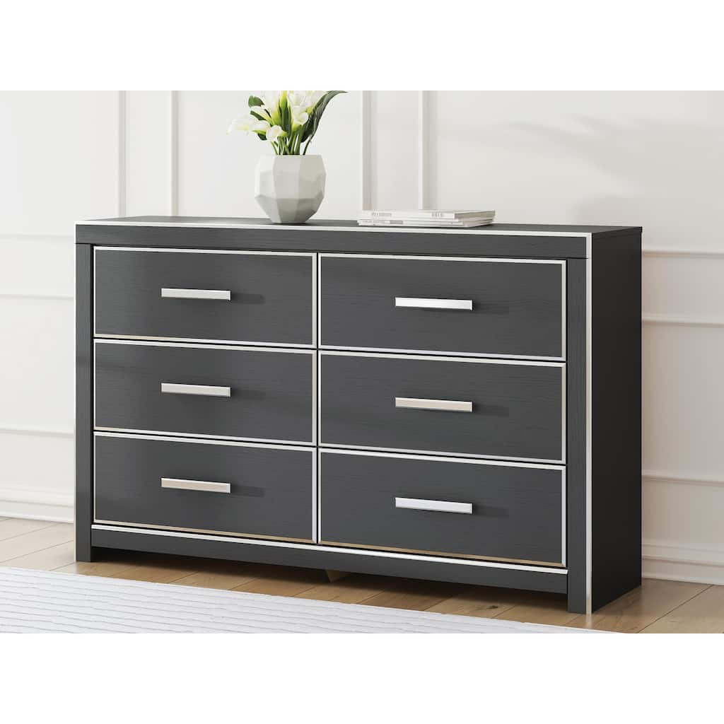 Signature Design by Ashley Ravalori Black Dresser