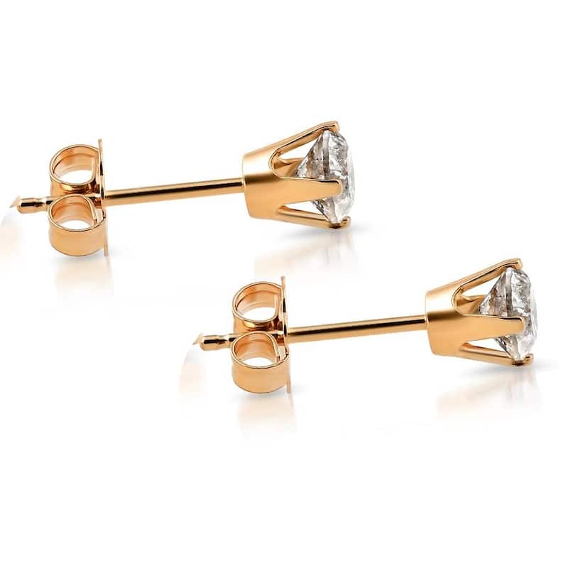 1 1/4ct Diamond Studs Yellow Gold