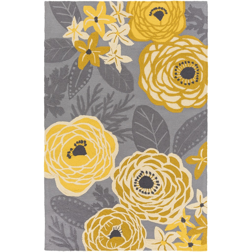 Hand-hooked Lola Floral Area Rug (