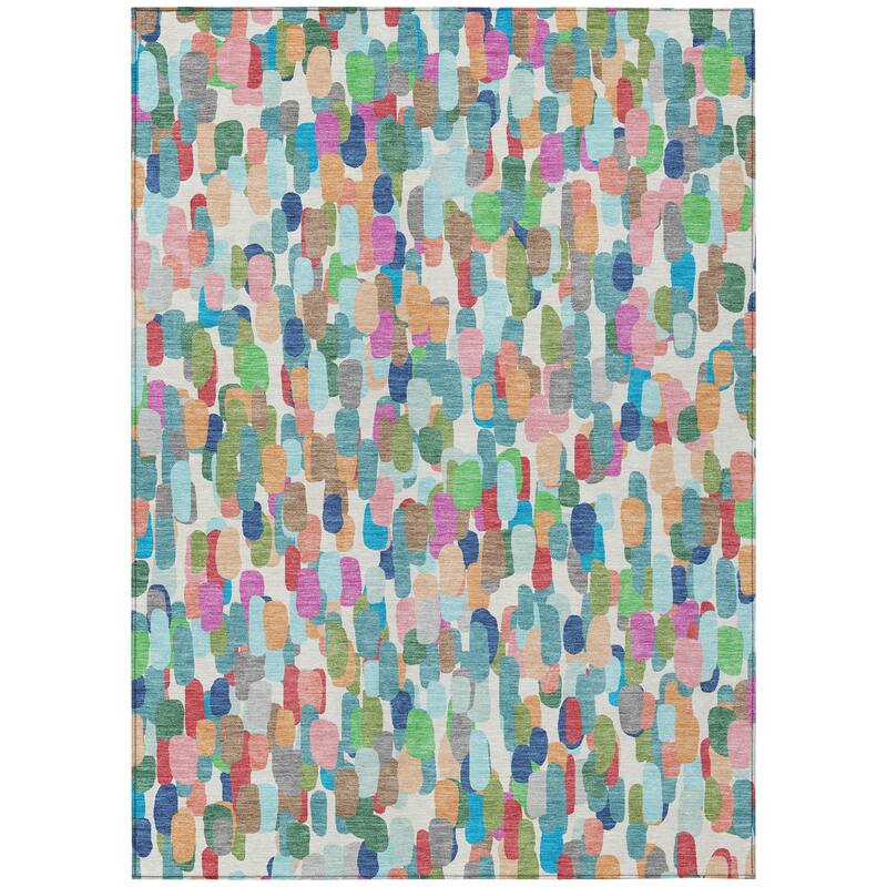 Machine Washable Indoor/ Outdoor Contemporary Drew Chantille Rug