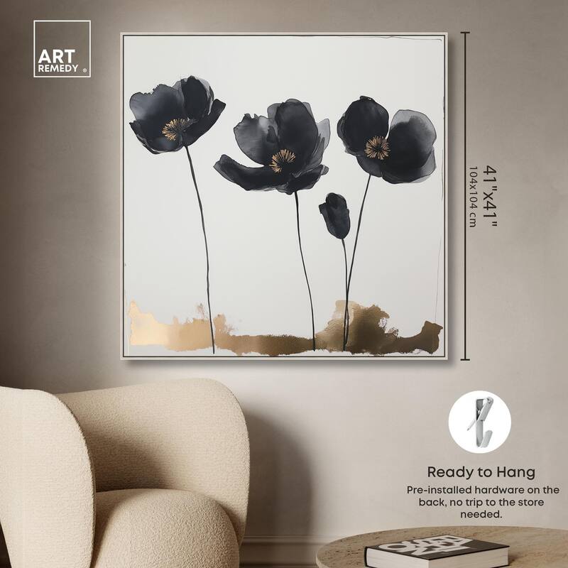 Nocturnal Flowers I Canvas by Art Remedy
