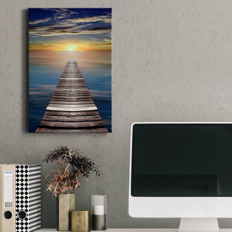 Caribbean Dusk Premium Gallery Wrapped Canvas - Ready to Hang