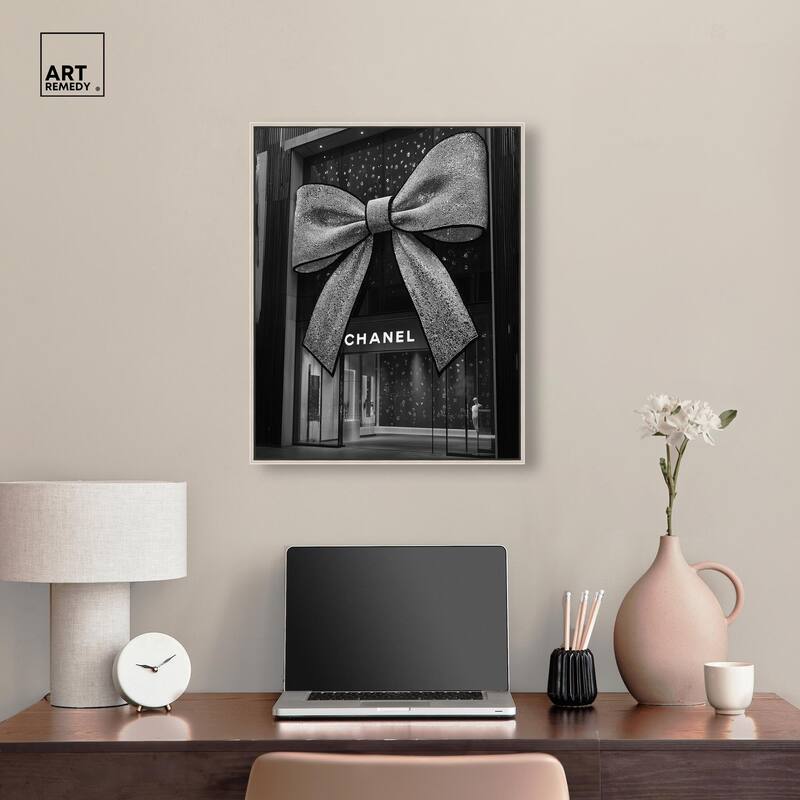 Big Bow Noir Store Canvas by Art Remedy