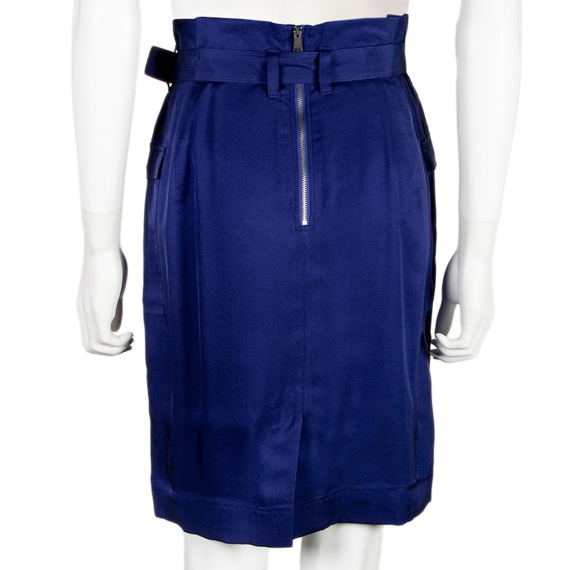 Burberry Brit Silk Belted Skirt