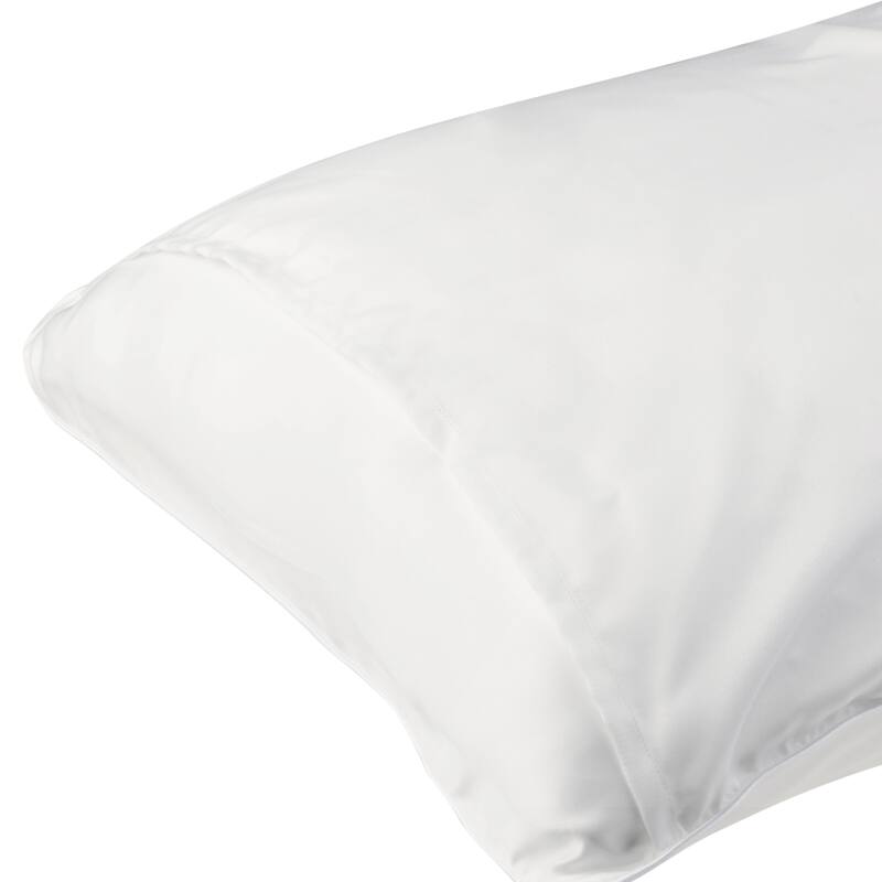 Silk Standard Soft and Smooth Envelope Closure Pillowcase - White