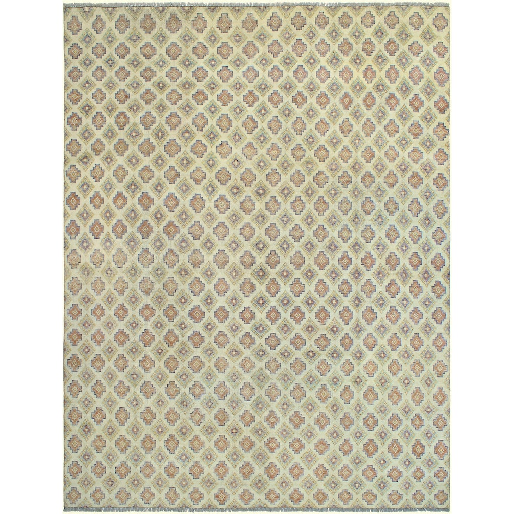Balochi Marly Ivory/Brown Rug - 9'9" x 12'9"