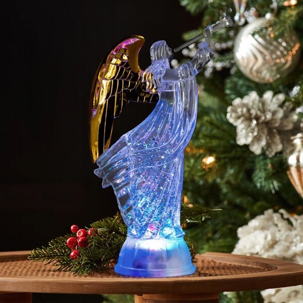 Angel glitter lamp on sale