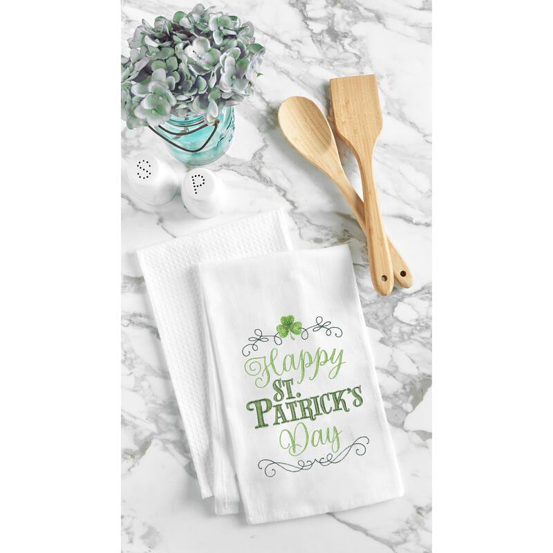 Happy St. Patrick's Day Flour Sack Kitchen Towel
