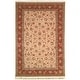 preview thumbnail 16 of 15, SAFAVIEH Couture Hand-knotted Tabriz Floral Simin Traditional Oriental Wool Rug with Fringe 6' x 9' - Ivory/Red - Rectangle