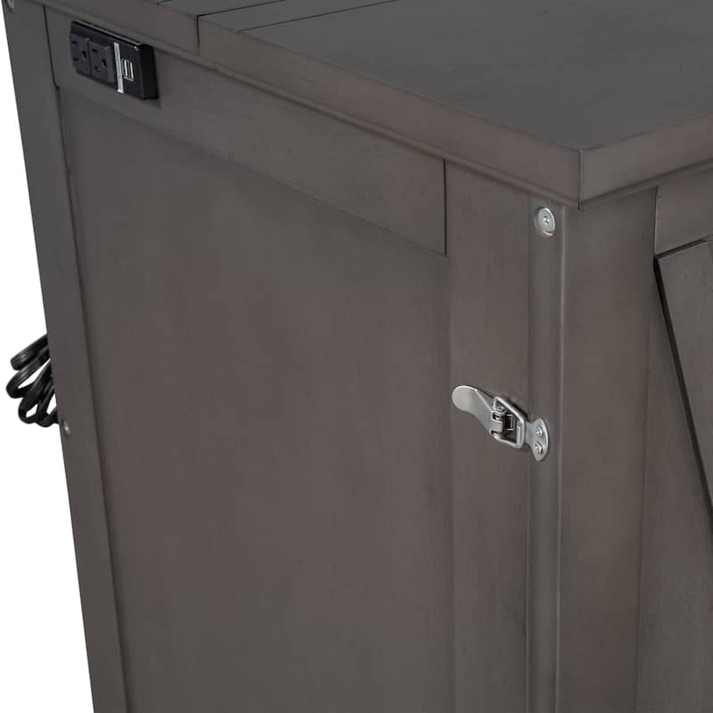 Murphy Bed Chest Cube Cabinet Bed with Charging Station and Large Storage Drawer