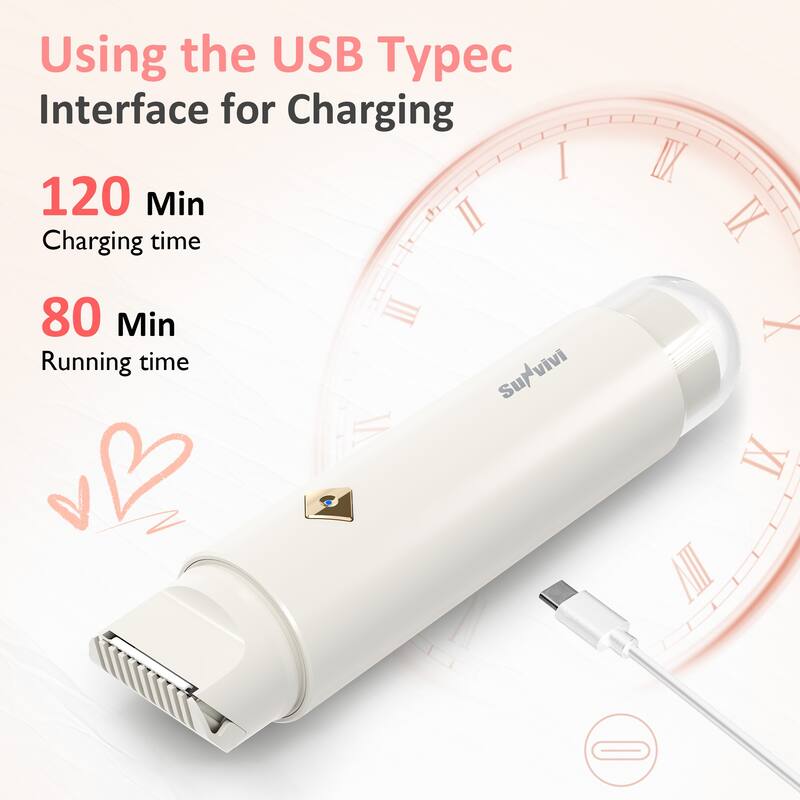 2-in-1 Dual Head Electric Bikini Trimmer for Women