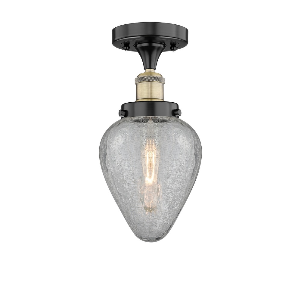 Innovations Lighting Edison Geneseo - 1 Light 6" Semi-Flush Mount