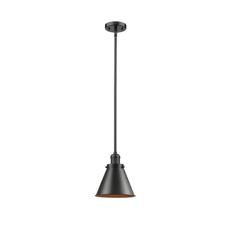 Innovations Lighting Appalachian - 1 Light 8" Stem Hung Mini Pendant - Oil Rubbed Bronze