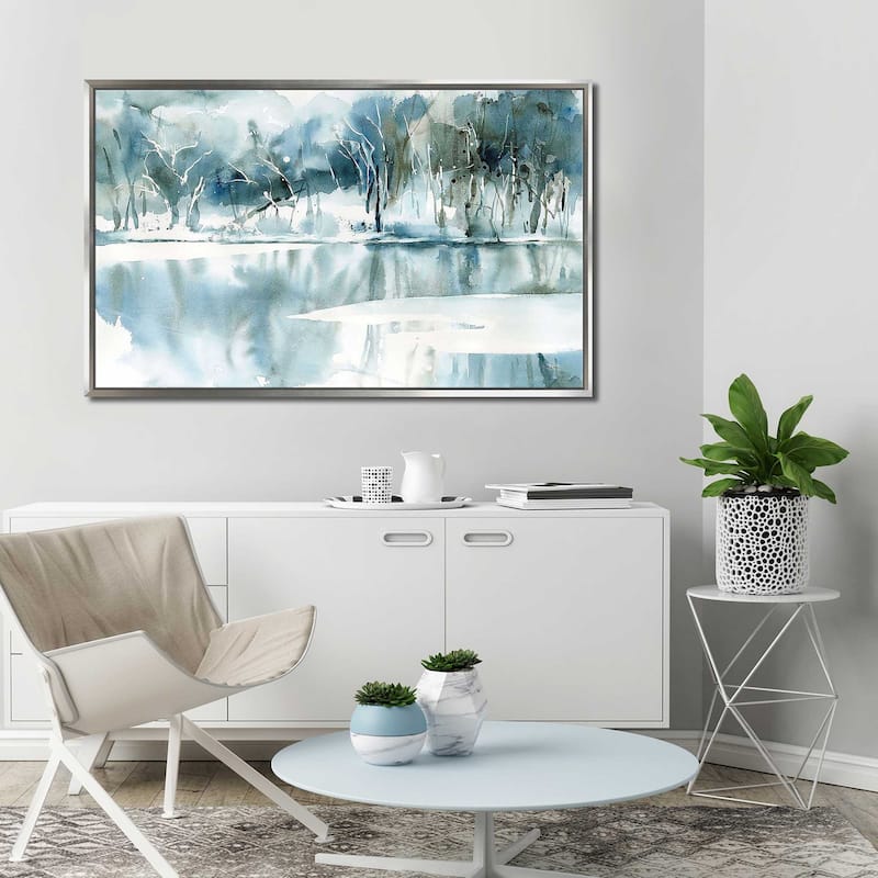 "Blue Reflections" Print on Floating Canvas