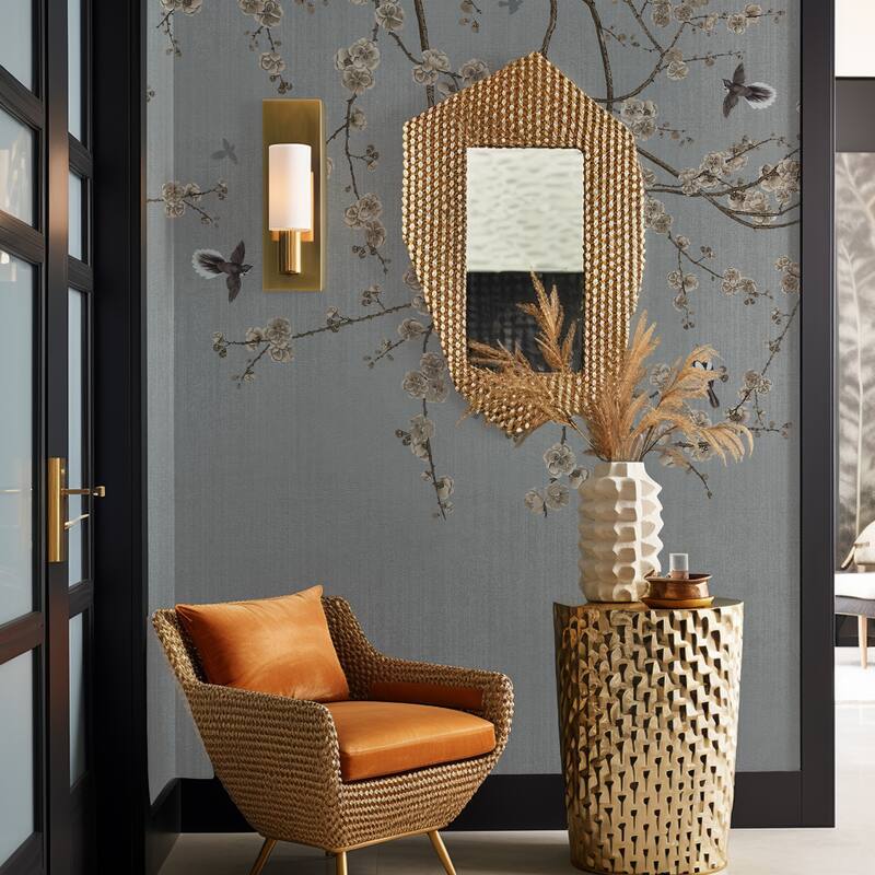 Blooming Cherry Blossoms Chinoiserie Wallpaper Mural