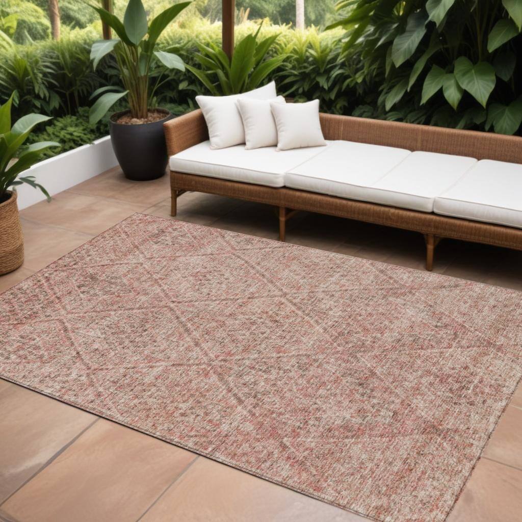 HomeRoots Moroccan Transitional Rectangle Outdoor Rug