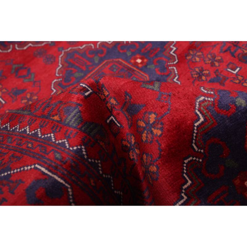 ECARPETGALLERY Hand-knotted Finest Khal Mohammadi Red Wool Rug - 2'10 x 12'2