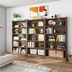 preview thumbnail 13 of 23, 72-inch Bookcase, Modern 6-Tier White Bookshelf, Wood Display Shelf