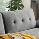 preview thumbnail 34 of 39, Modern Futon Sofa Bed, Convertible Sleeper Sofa with Tapered Wood Legs, 78.35" W, Small Split Back Sofa for Living Room