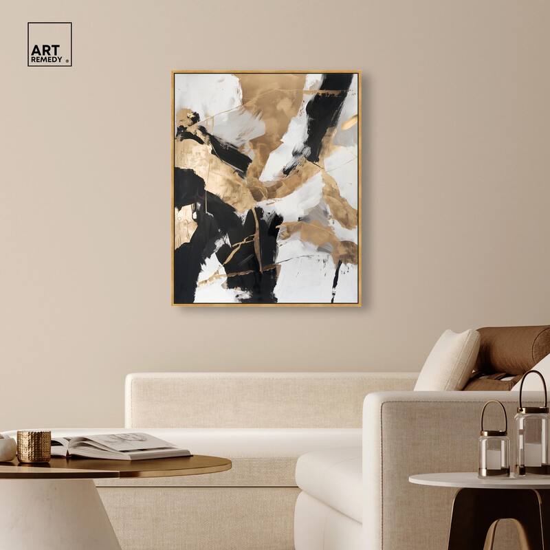 Cracked Gilt II Canvas by Art Remedy