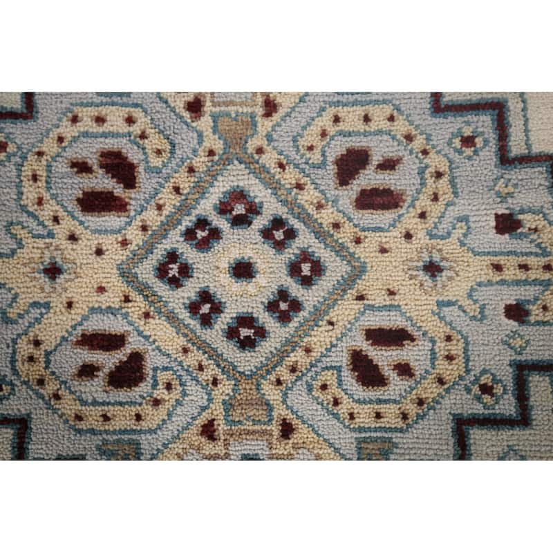 Tribal Geometric Heriz Serapi Area Rug Handmade Oriental Wool Carpet - 7'10"x 9'7"