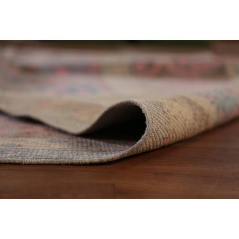 Hand Knotted Oriental 100% Wool Carpet Transitional All-Over Navy Blue & Blues Oushak Area Rug - 14' 0'' X 10' 4''